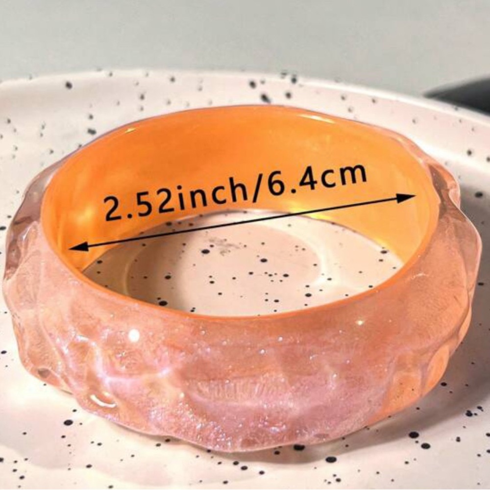 NWOT - Elegant Pink Bangle Bracelet